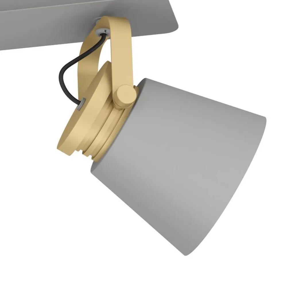 EGLO spot Twicken - e27 - 59 cm - grijs/goud -staal