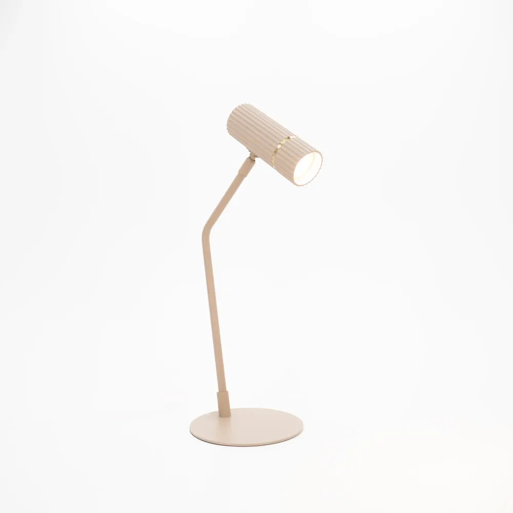 EGLO tafellamp Caminia - gu10 - 48,5 cm - zandkleur/beige/goud