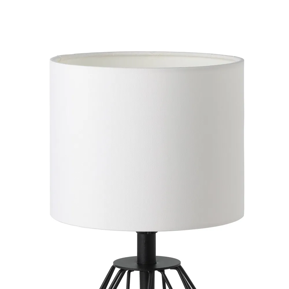 EGLO tafellamp Carlton 2 - e14 - 30,5 cm - zwart/wit