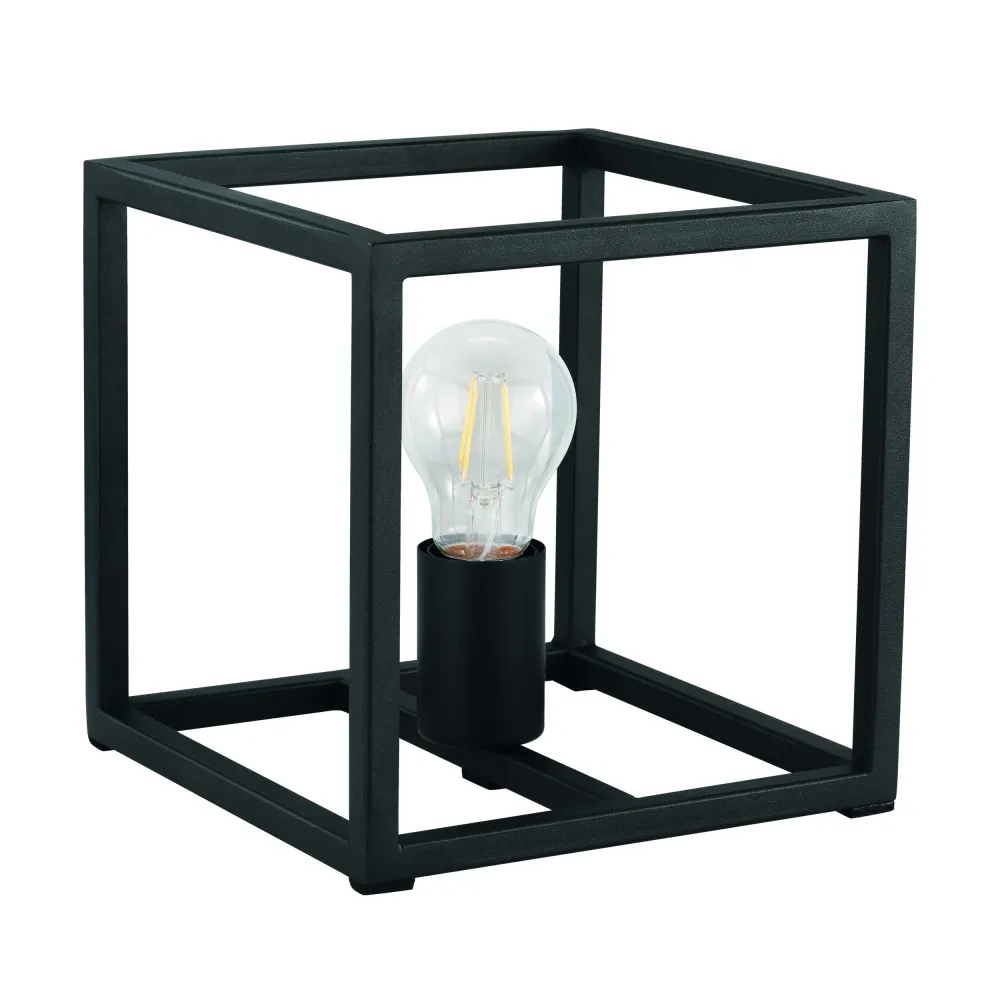 EGLO tafellamp Eldrick - e27(excl.) - industrieel - 20cm - metaal - zwart