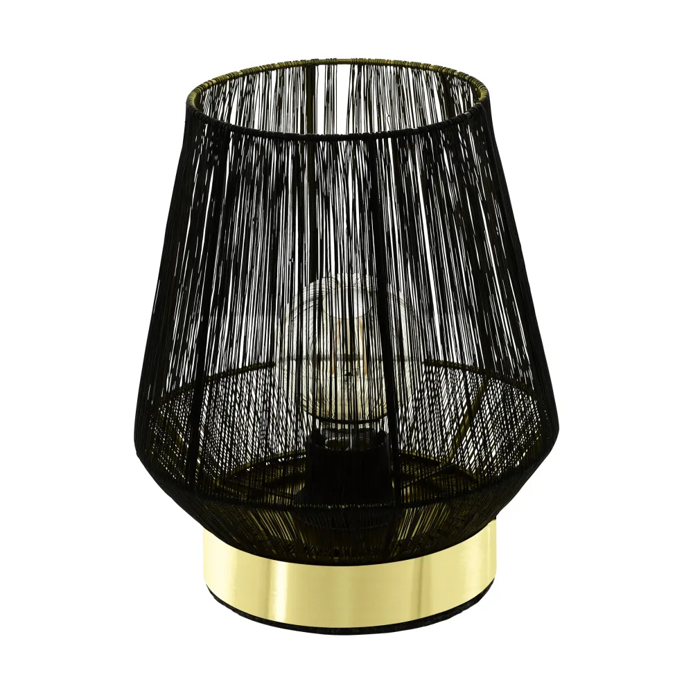 EGLO tafellamp Escandidos - e27 - 26 cm - zwart/koper/goud