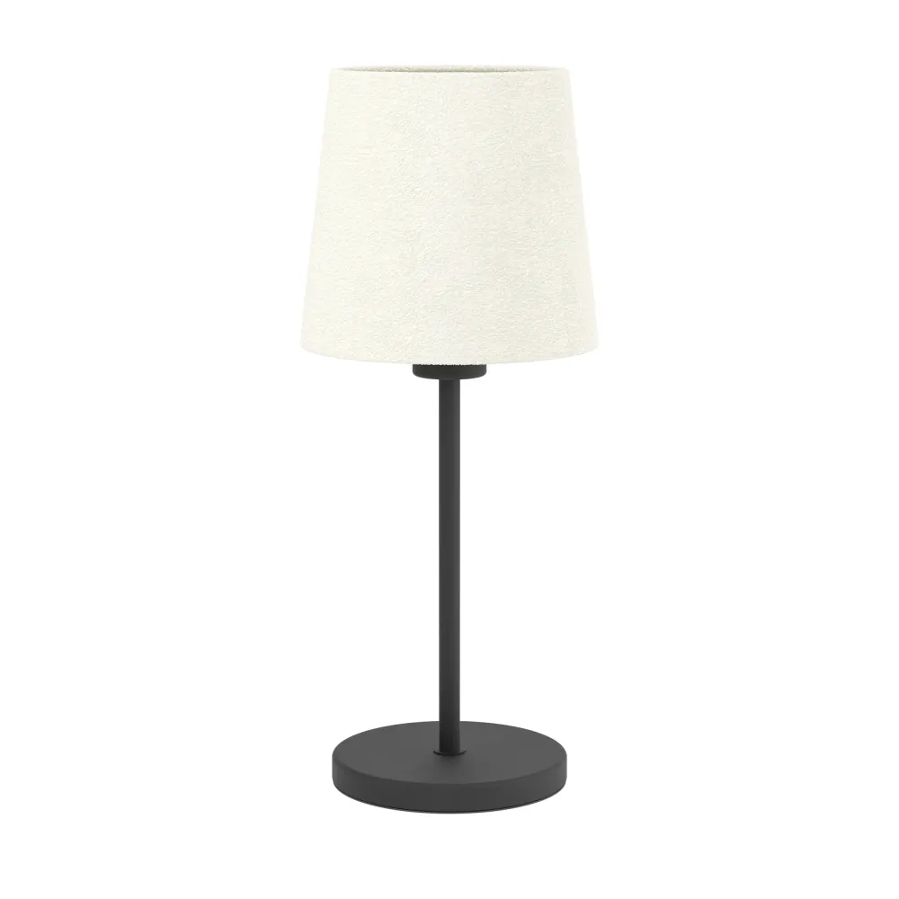 EGLO tafellamp Febres - e27 - textiel - zwart/wit