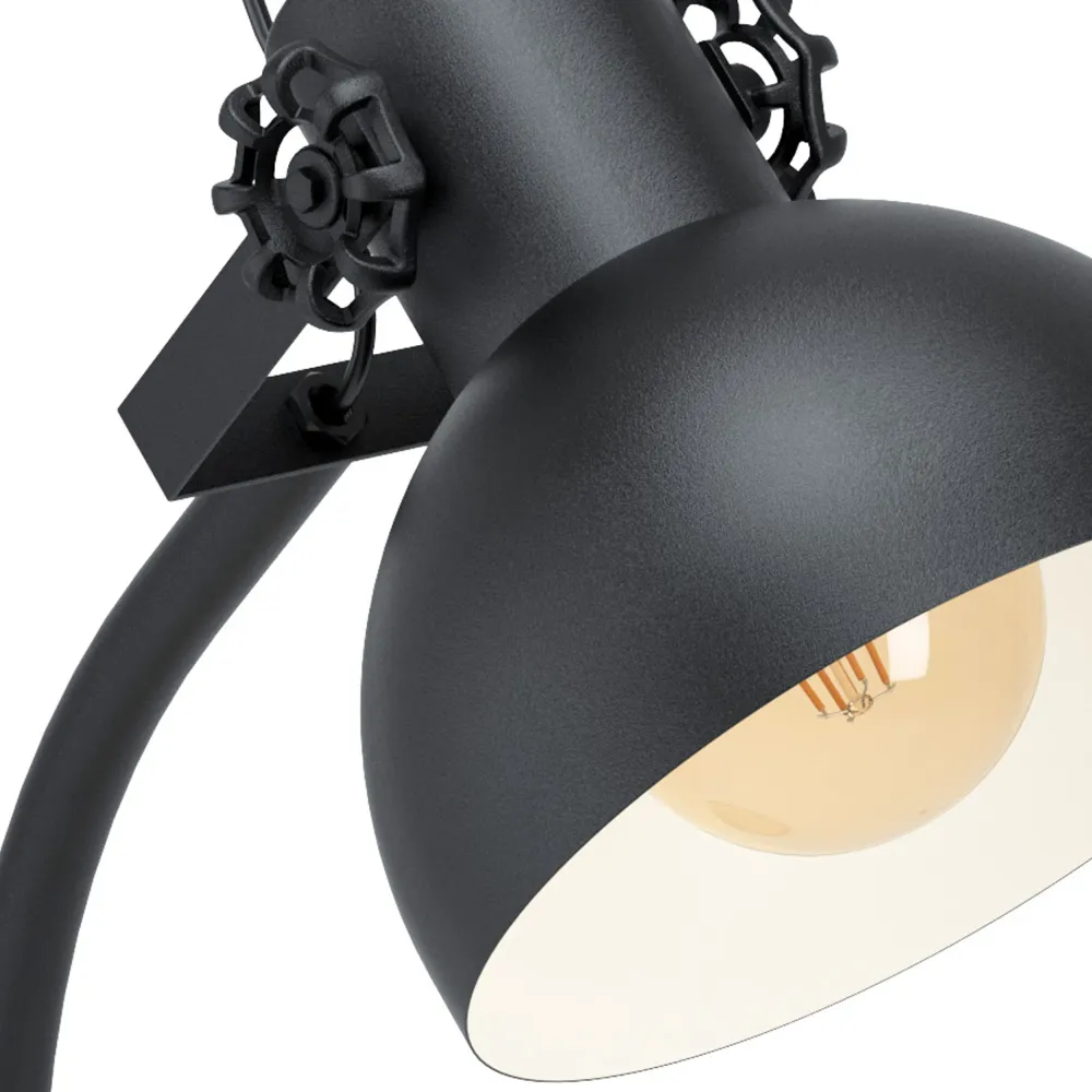 EGLO tafellamp Lubenham - e27 - 57 cm - zwart, bruin