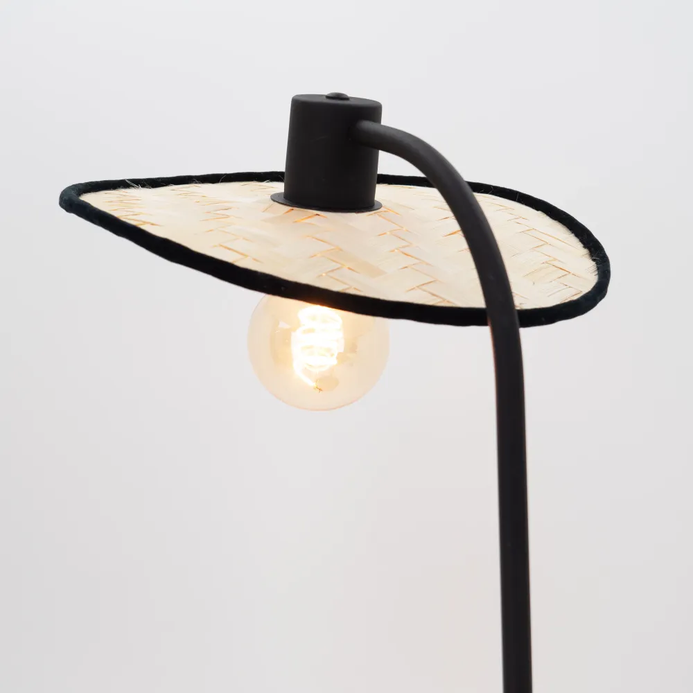 EGLO tafellamp Marywell - e27 - hout - zwart/bruin
