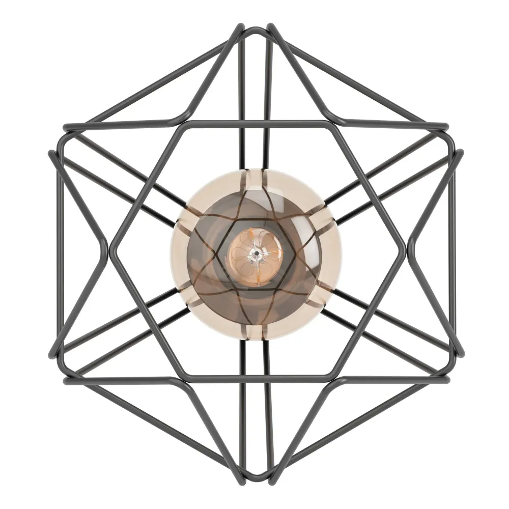 EGLO tafellamp Tarbes - e27 - ø 17,5 cm - zwart
