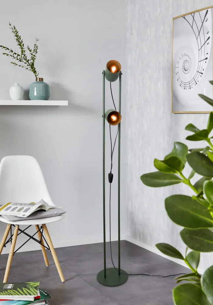 EGLO vloerlamp Tilston - 142.5 cm - groen