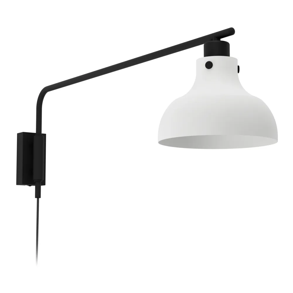 EGLO wandlamp Matlock - e27 - 25 cm - grijs/zwart - staal