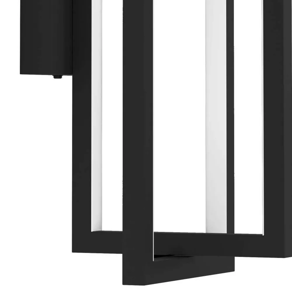 EGLO wandlamp Siberia - led - 30 cm - zwart/wit - dimbaar