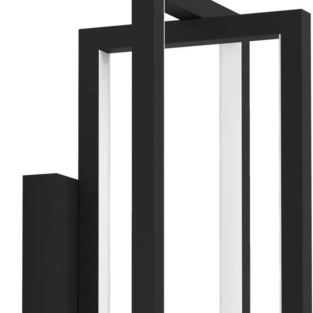 EGLO wandlamp Siberia - led - 30 cm - zwart/wit - dimbaar