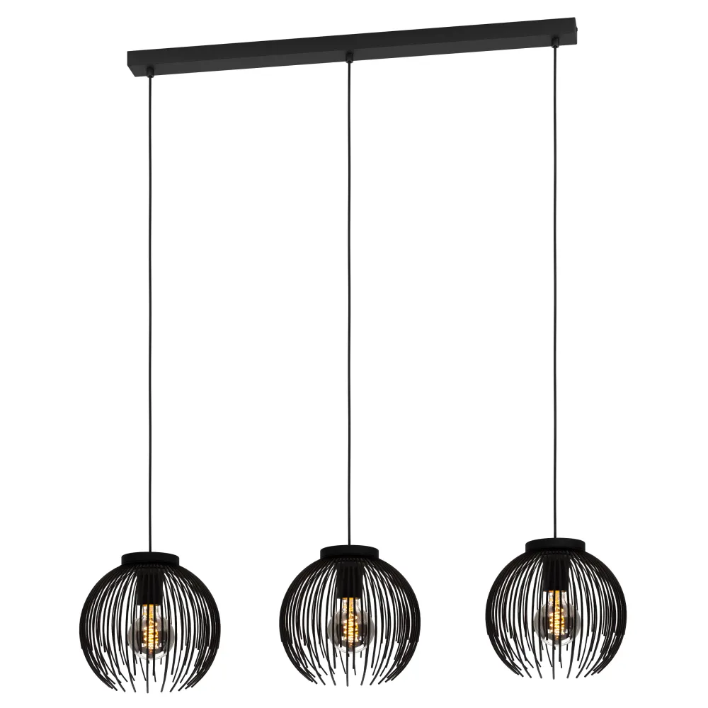 EGLO hanglamp Venezuela- - E27 - 93,5 cm - Zwart