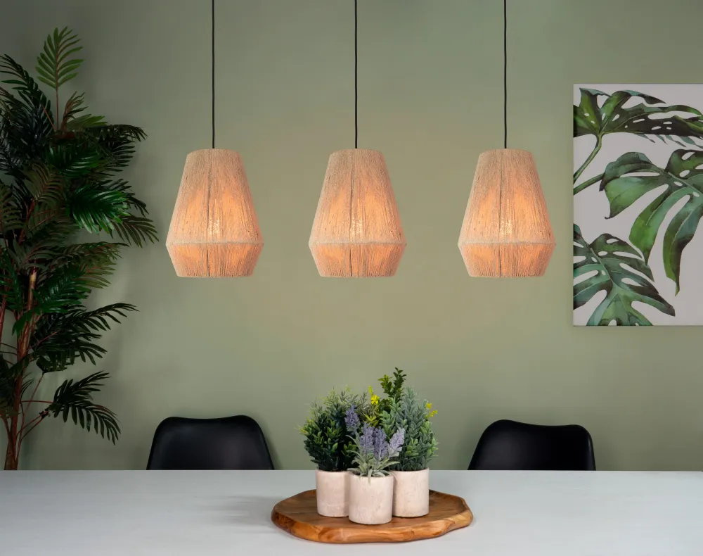 EGLO hanglamp Alderney - e27 - 90 cm - zwart/bruin