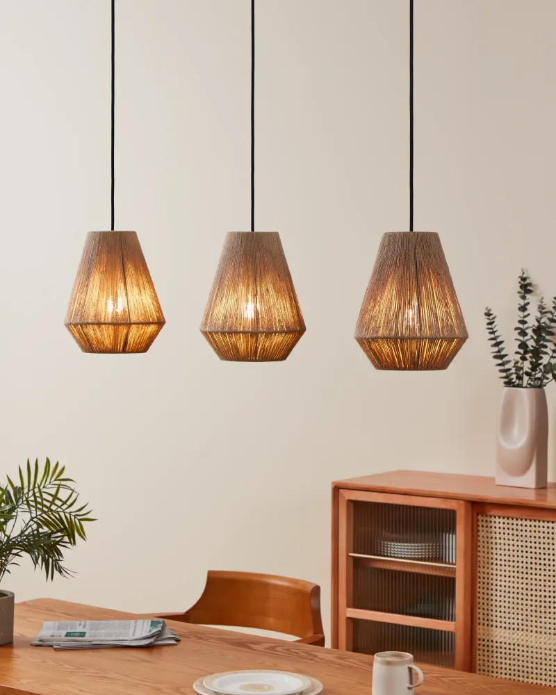 EGLO hanglamp Alderney - e27 - 90 cm - zwart/bruin