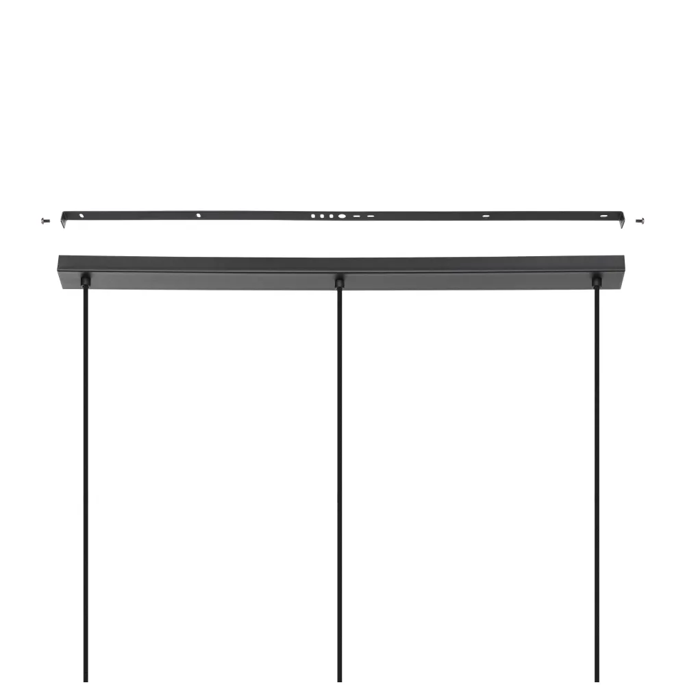 EGLO hanglamp Alderney - e27 - 90 cm - zwart/bruin