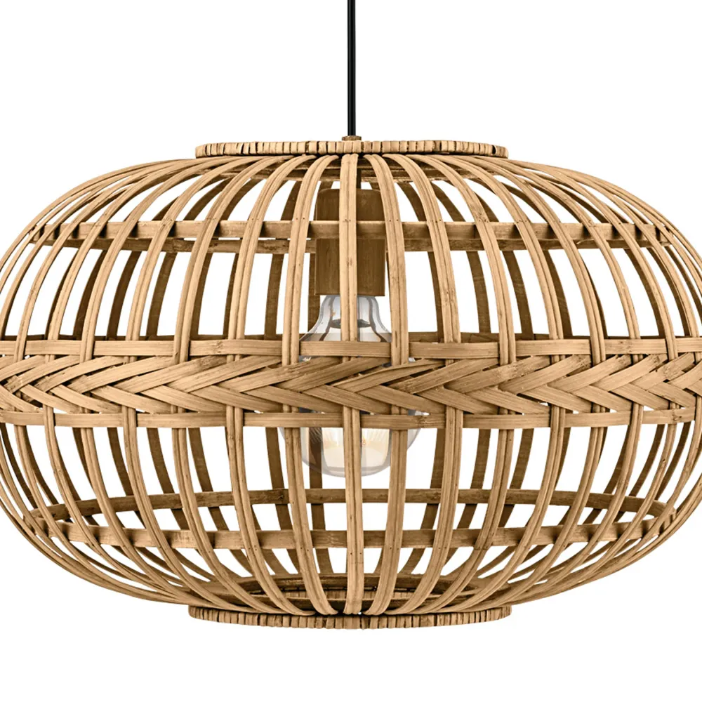 EGLO hanglamp Amsfield - e27 - ø 38 cm - bruin