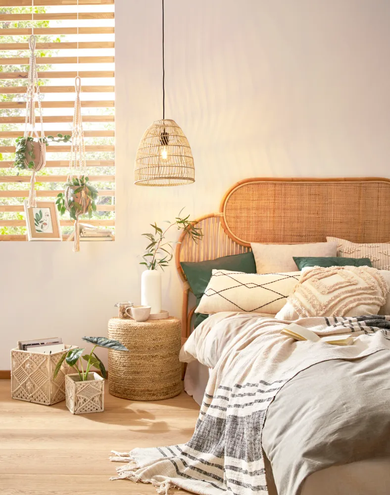 EGLO hanglamp Ayesgarth - e27 - ø 33 cm - zwart/hout