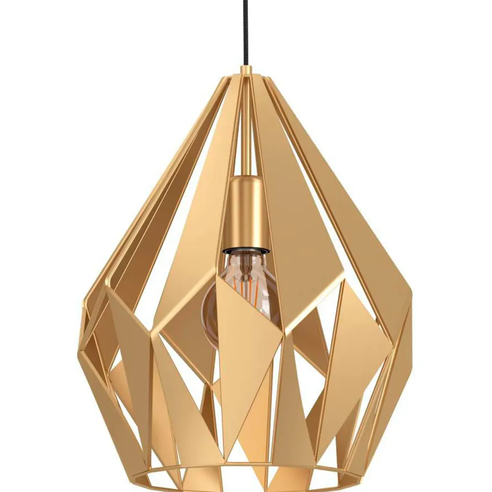 EGLO hanglamp Carlton - e27 - ø 31 cm - goud