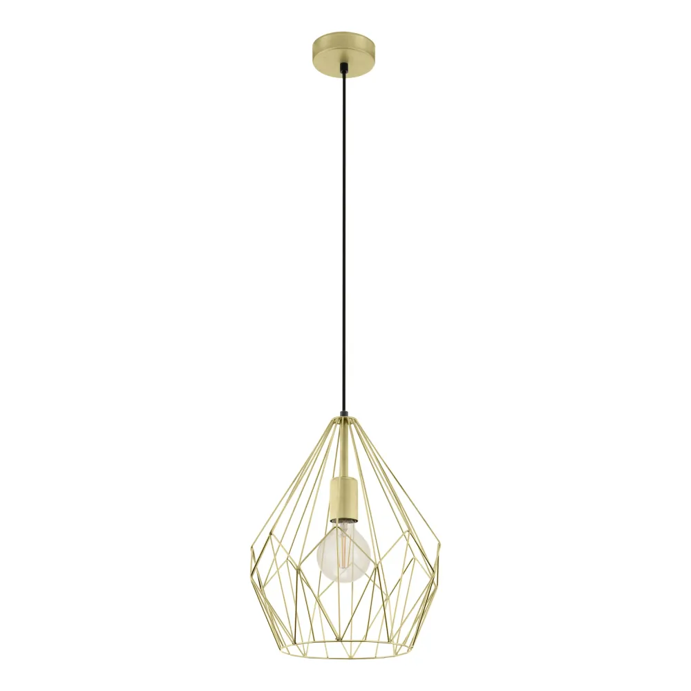 EGLO hanglamp Carlton - e27 - ø 31 cm - goud