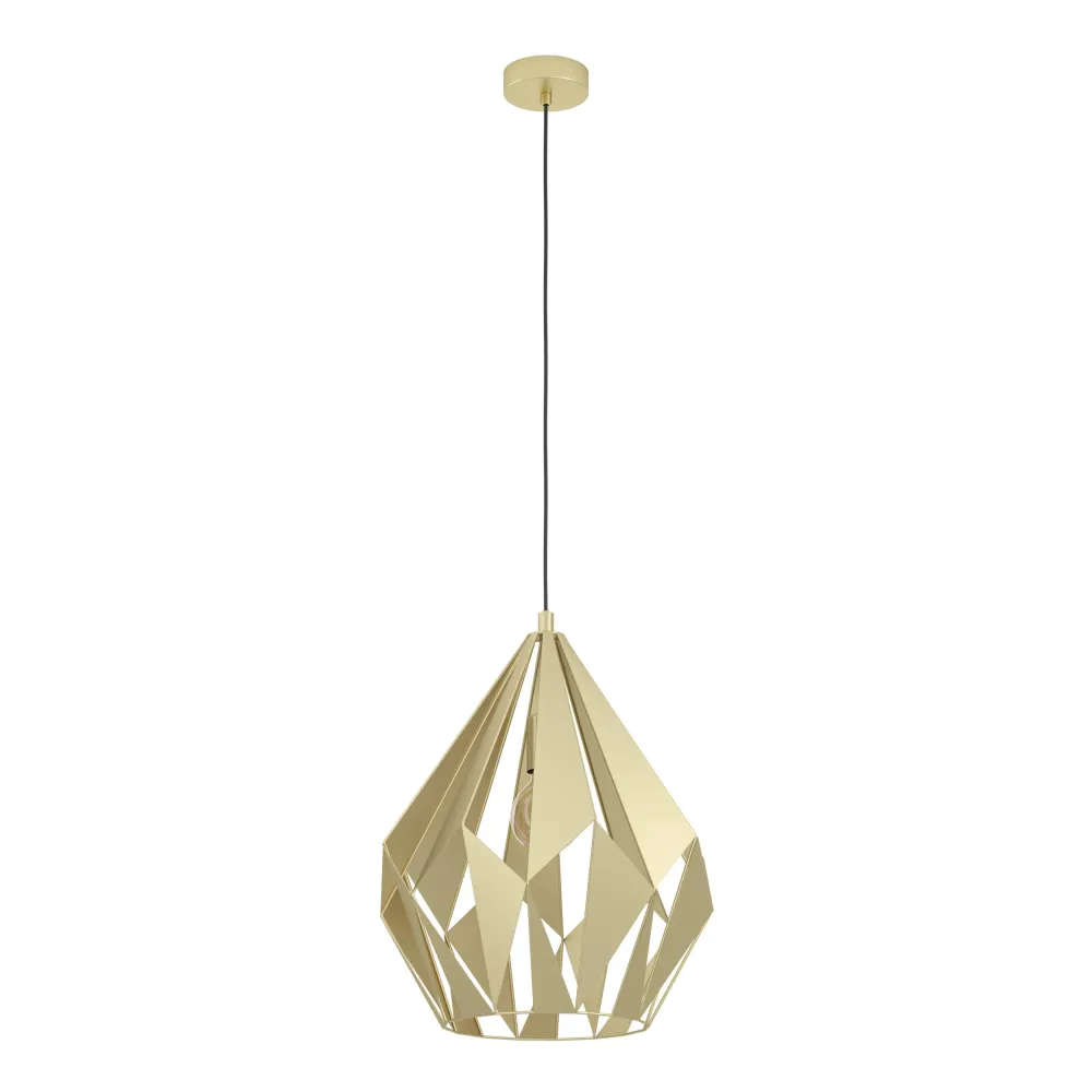 EGLO hanglamp Carlton - e27 - ø 38,5 cm - goud