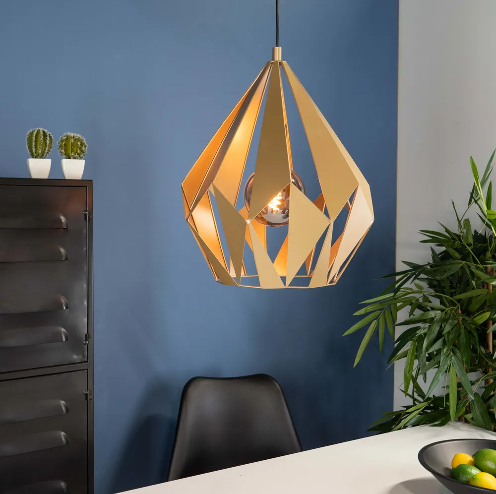 EGLO hanglamp Carlton - e27 - ø 38,5 cm - goud