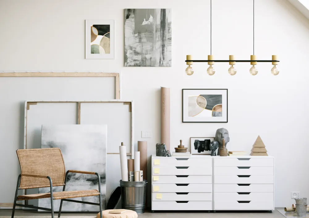 EGLO hanglamp Chieveley - e27 - 88,5 cm - zwart/bruin