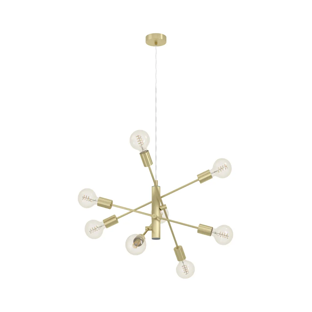 EGLO hanglamp Gradoli 1 - e27 - ø 71 cm - goud