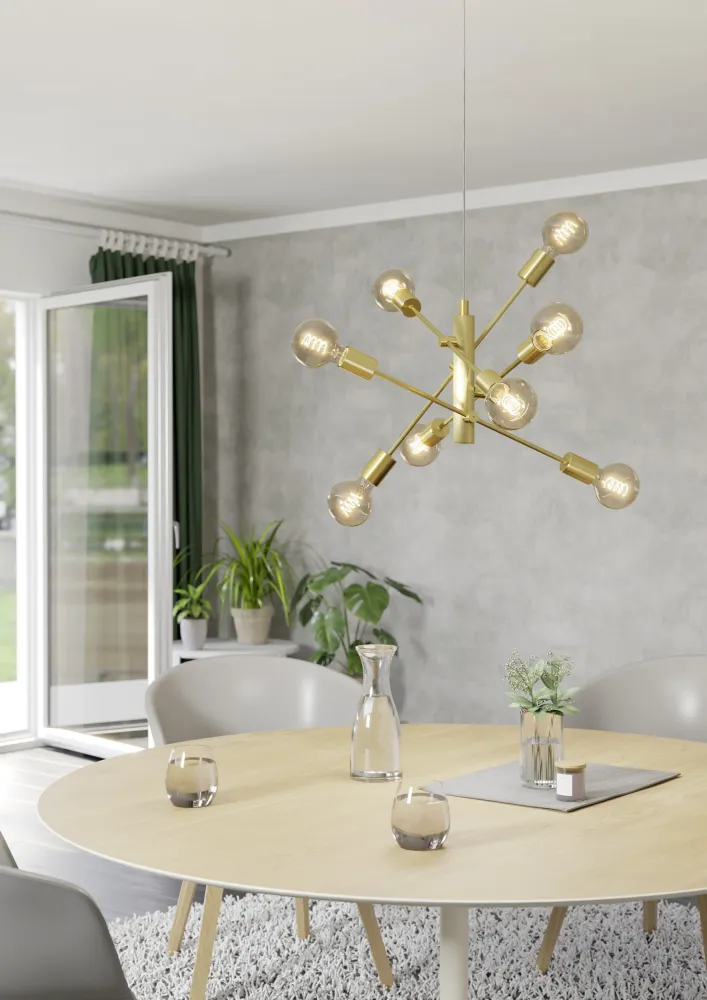 EGLO hanglamp Gradoli 1 - e27 - ø 71 cm - goud