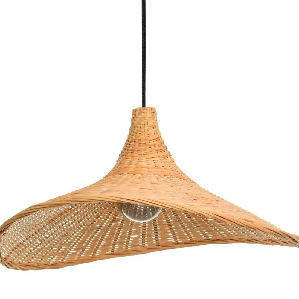 EGLO hanglamp Haxey - e27 - ø 50 cm - zwart/hout