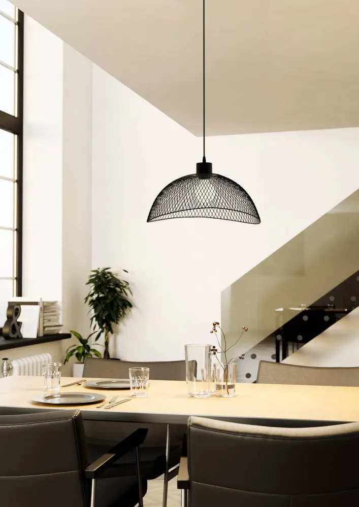 EGLO hanglamp Pompeya - e27 - ø 44 cm - zwart