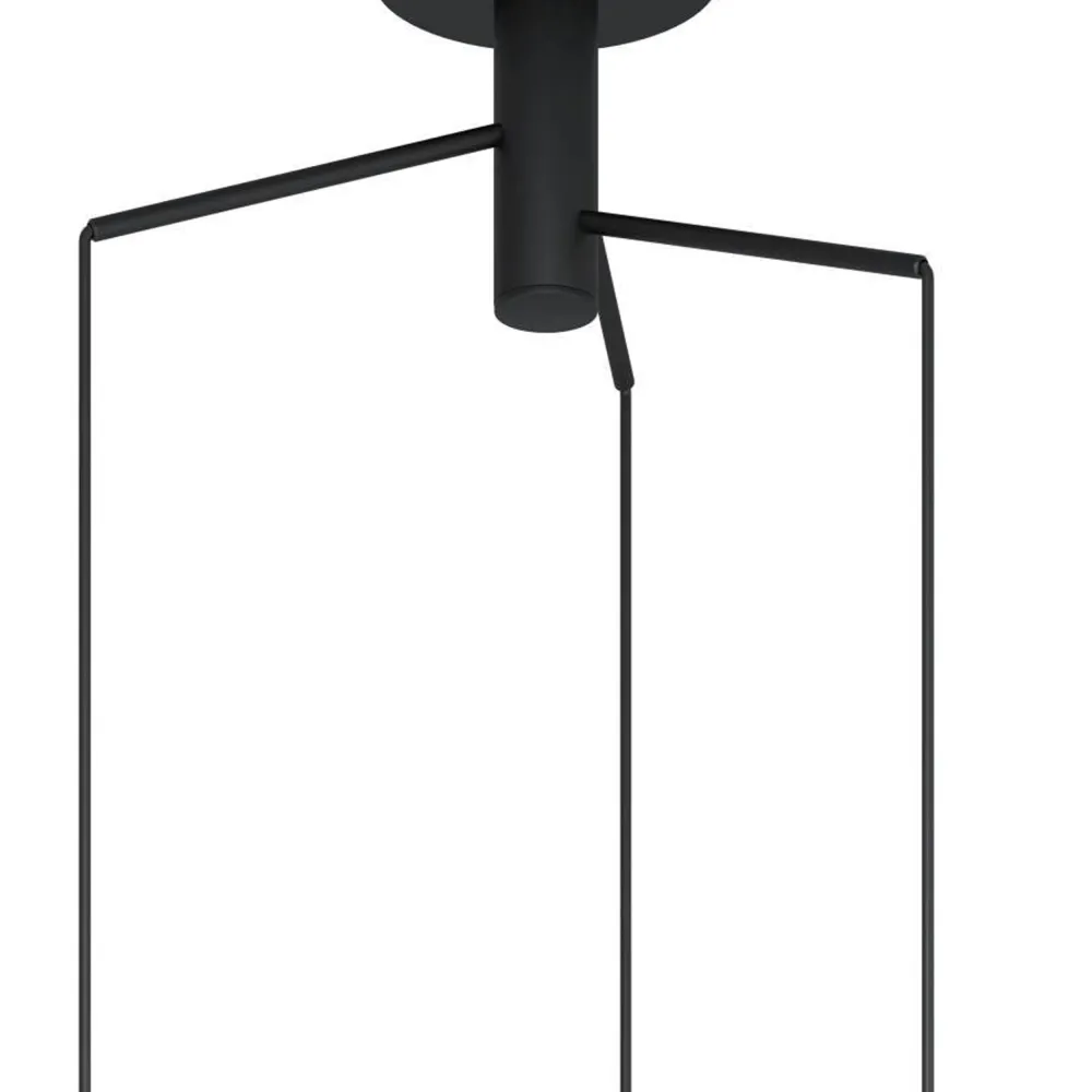 EGLO hanglamp Roccamena 1 - e27 - ø 61,5 cm - zwart