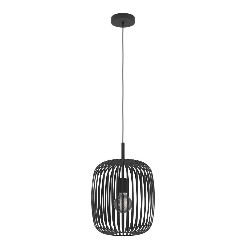 EGLO hanglamp Romazzina - e27 - ø 32,5 cm - zwart/geelkoper