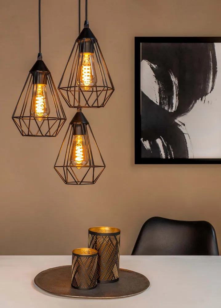EGLO hanglamp Tarbes - e27 - ø 31 cm - zwart