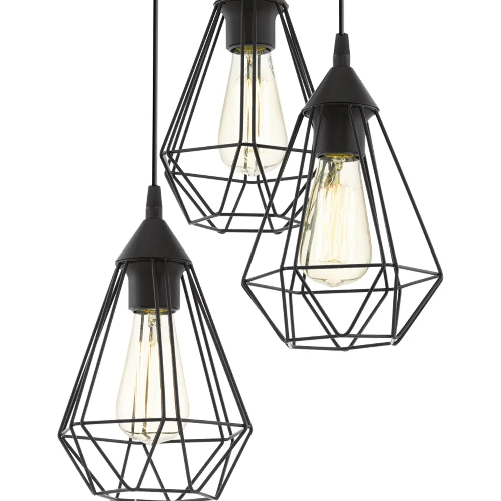 EGLO hanglamp Tarbes - e27 - ø 31 cm - zwart
