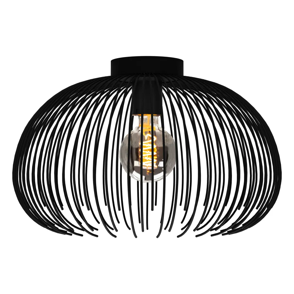 EGLO plafondlamp Venezuela- - E27 - Ø 38,5 cm - Zwart