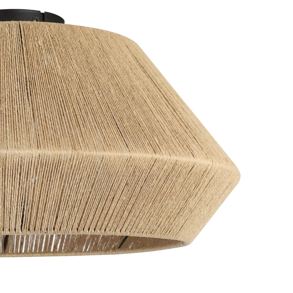 EGLO plafondlamp Alderney - e27 - ø 48 cm - zwart/bruin