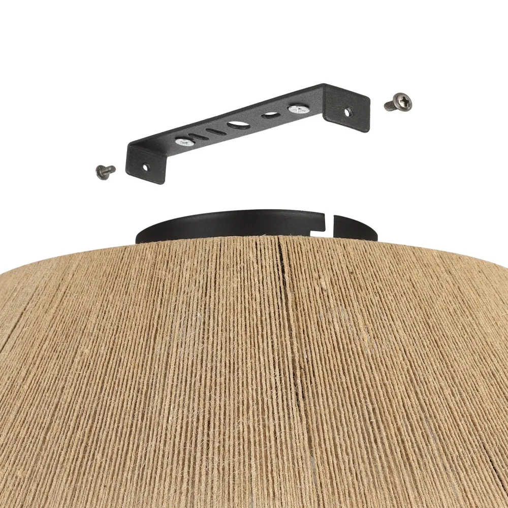 EGLO plafondlamp Alderney - e27 - ø 48 cm - zwart/bruin