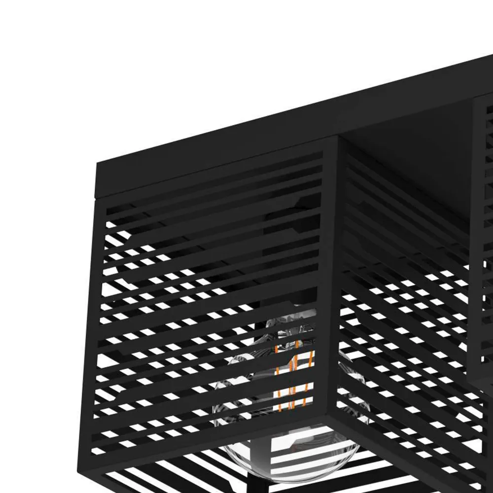 EGLO plafondlamp Piedritas - e27 - 73 cm - zwart