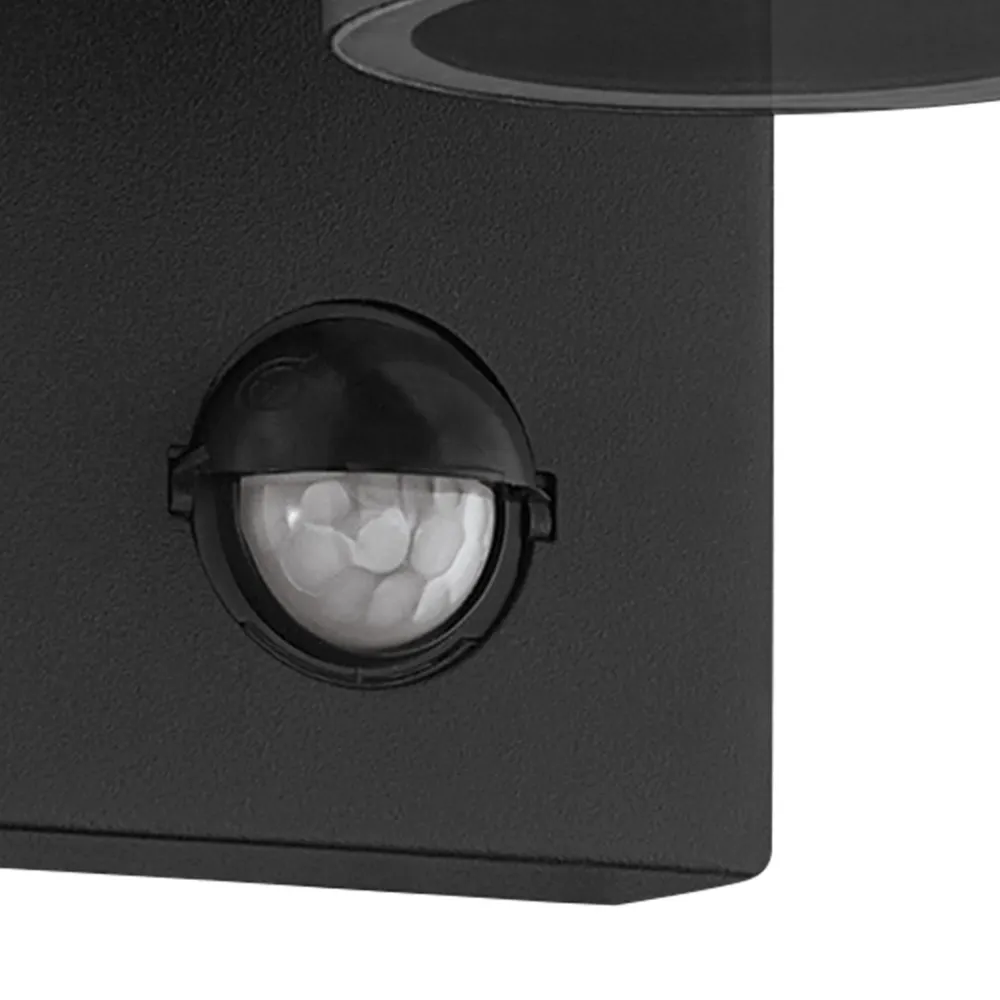 EGLO wandlamp buiten Riga 5 - sensor - gu10 - 16,5 cm - sensor - zwart