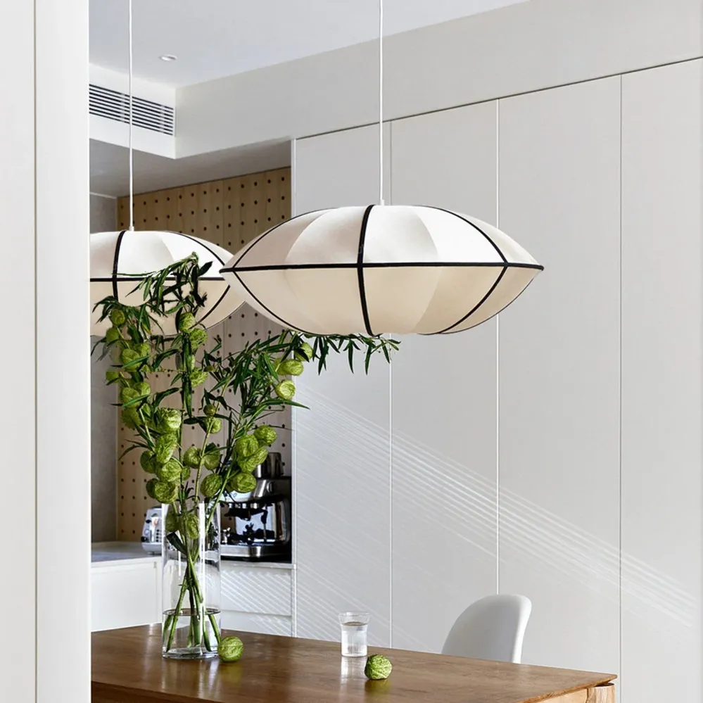Elegante Hanglamp Japanse Stijl van Zijde - Luxe Verlichting