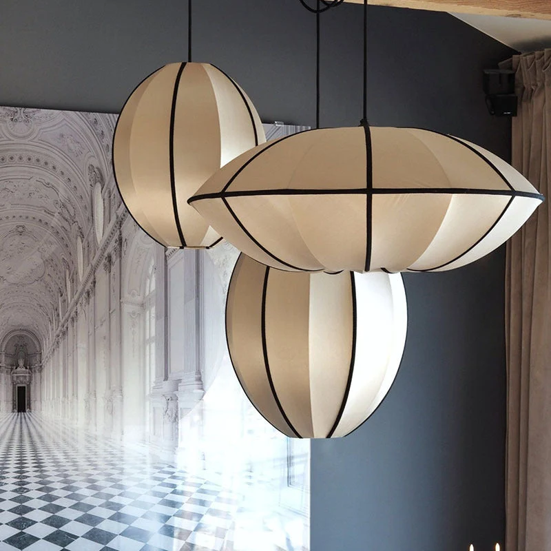 Elegante Hanglamp Japanse Stijl van Zijde - Luxe Verlichting