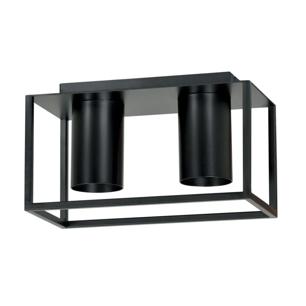 Emibig plafondlamp Tiper - 2 lichts - 26 x 15 cm - zwart