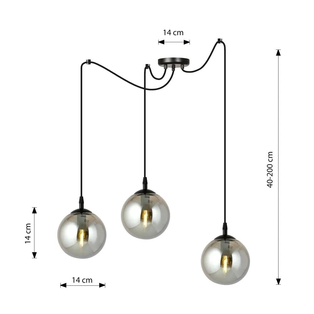 3-lichts hanglamp Cristiano Emibig Lighting