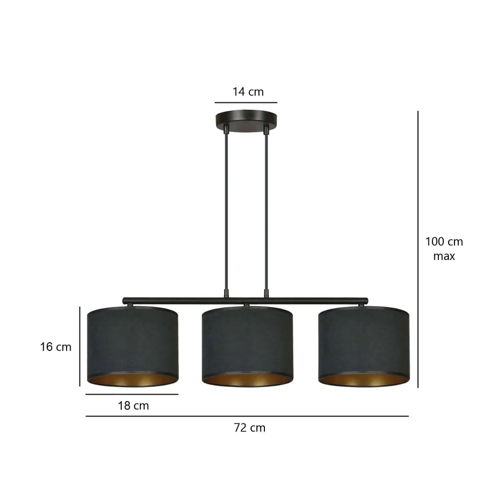 3-lichts hanglamp Hilde Emibig Lighting