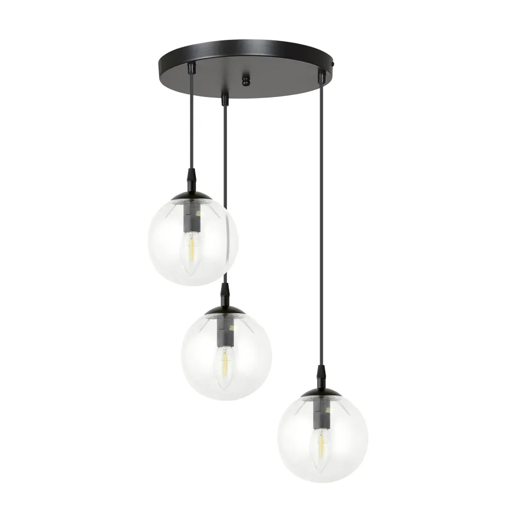 3-lichts hanglamp Wanda rond Emibig Lighting