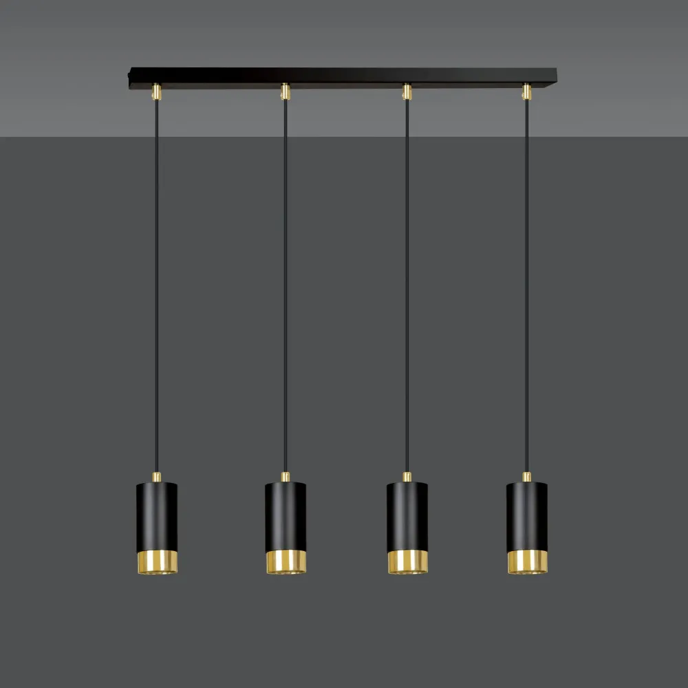 4-lichts hanglamp Kumiko Emibig Lighting