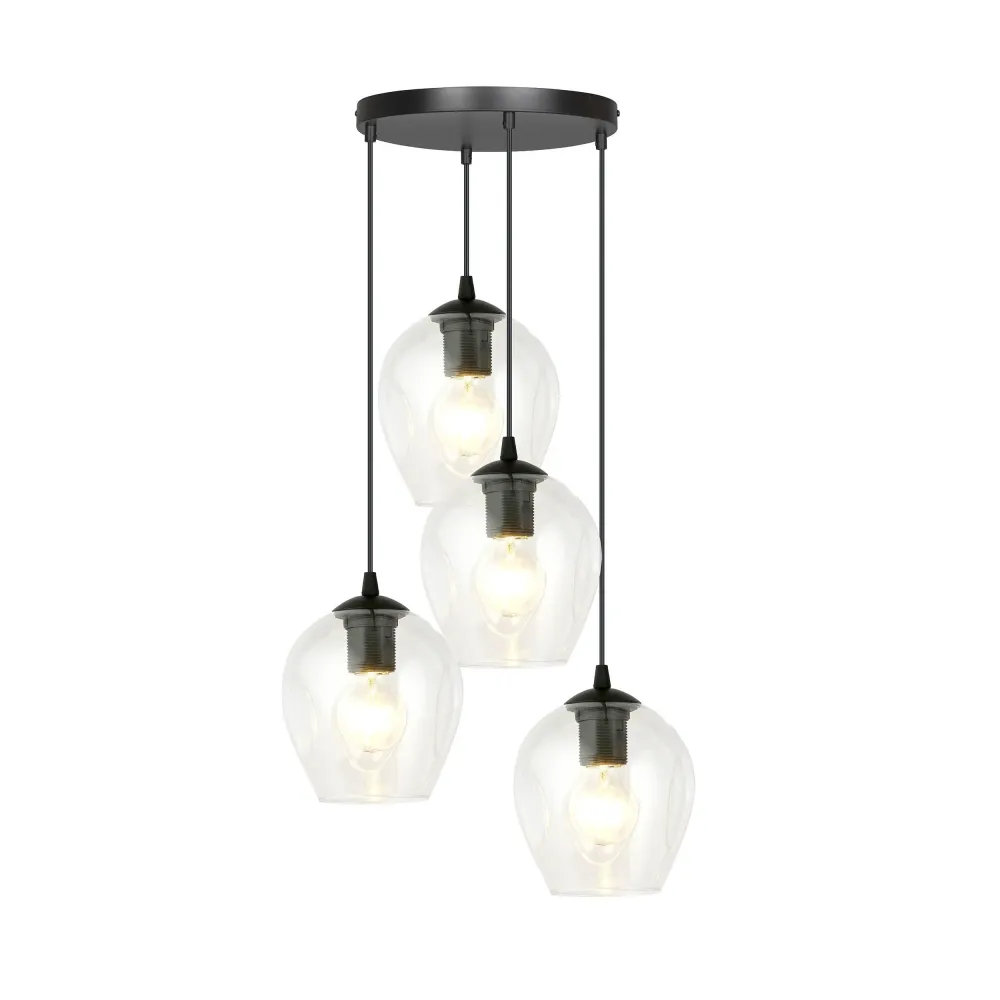 4-lichts hanglamp Noah rond Emibig Lighting