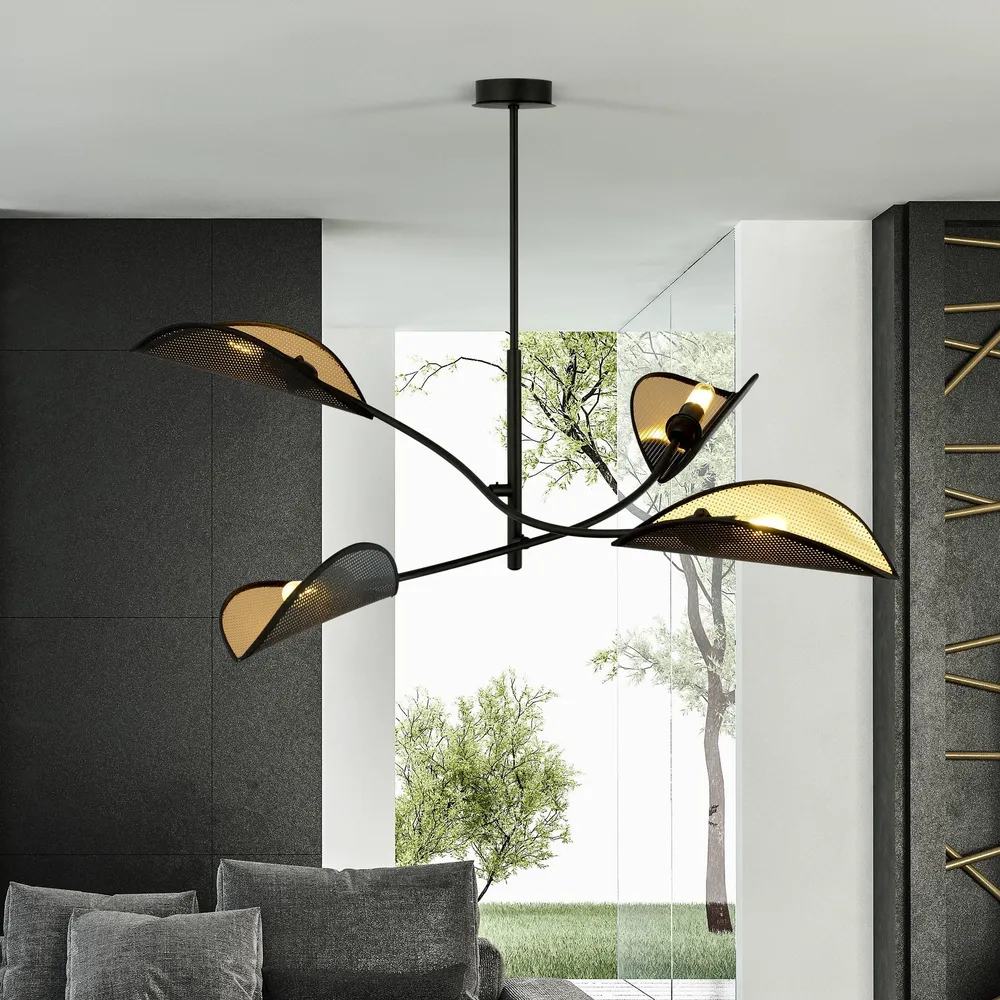 4-lichts plafondlamp Lorah Emibig Lighting