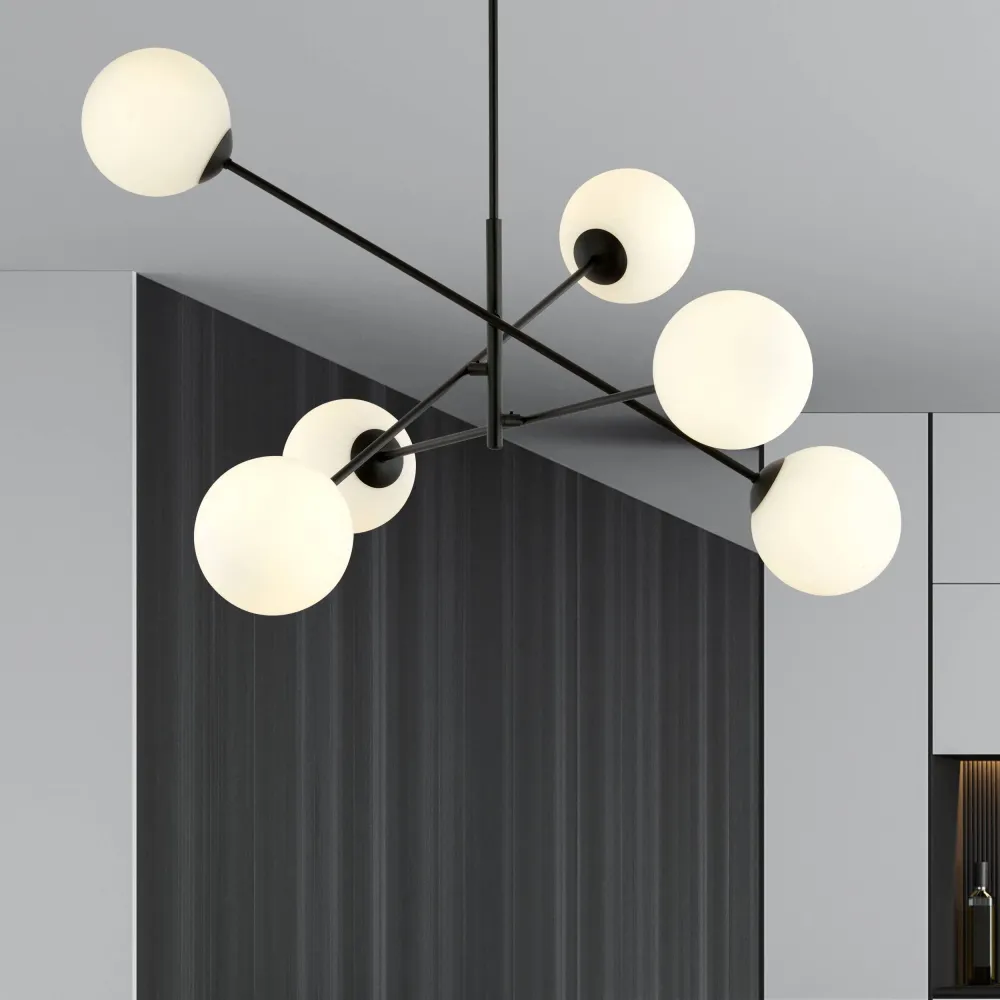 6-lichts hanglamp Lena Emibig Lighting