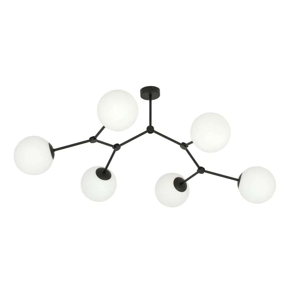 6-lichts pafondlamp Stratos Emibig Lighting