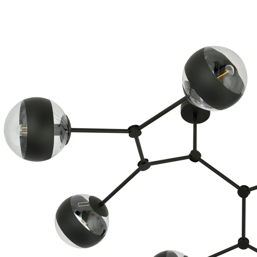 6-lichts pafondlamp Stratos Emibig Lighting