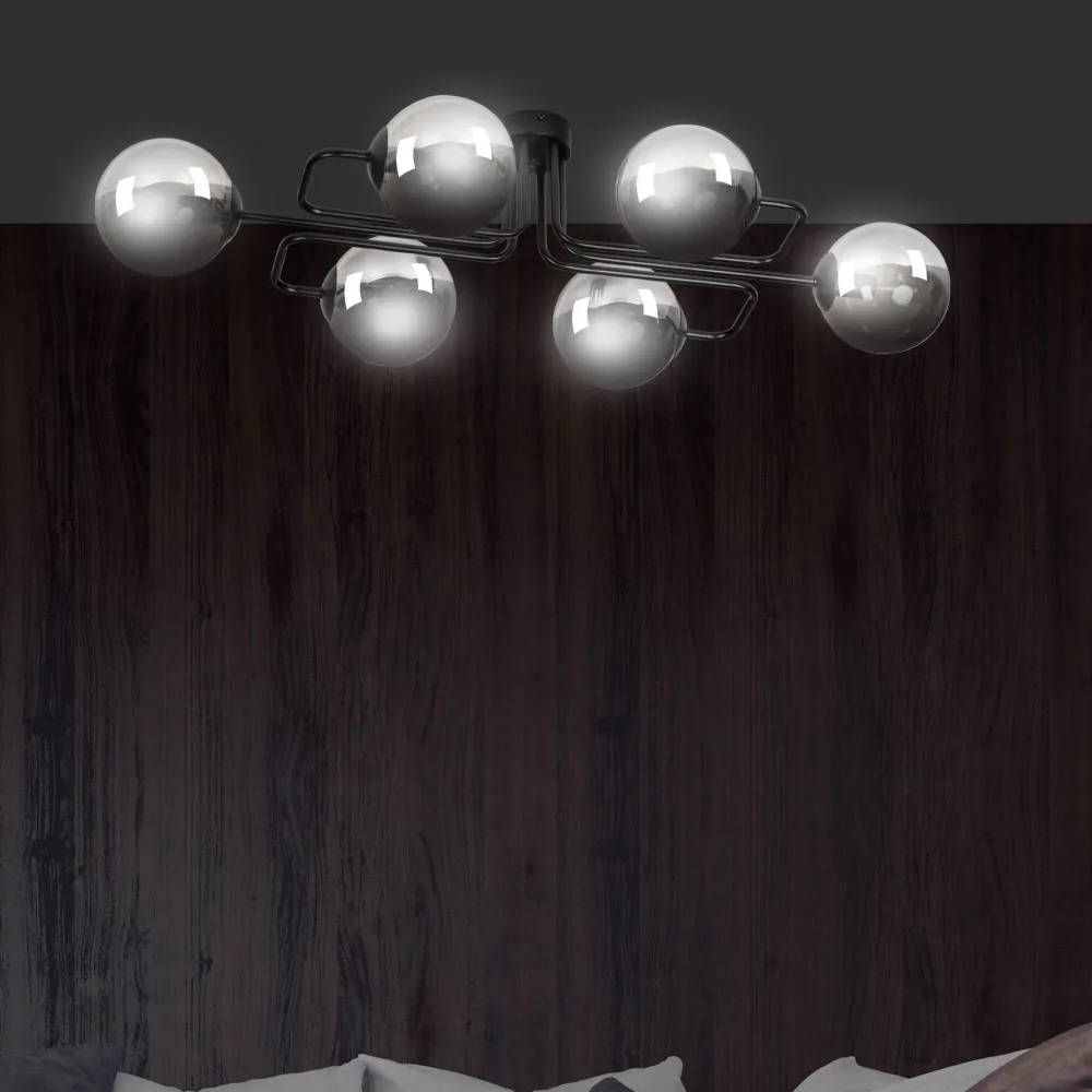 6-lichts plafondlamp Ella Emibig Lighting